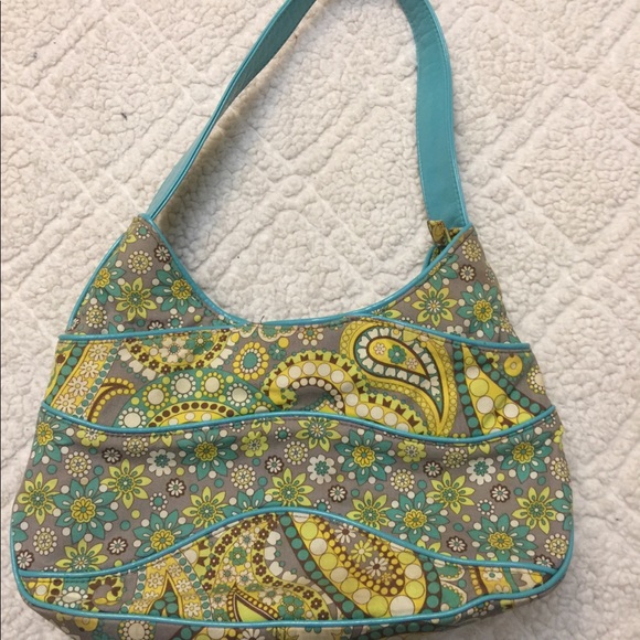 Vera Bradley Handbags - Vera Bradley Lemon Parfait Pattern Shoulder Purse
